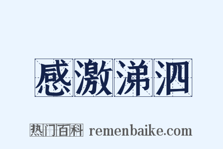 感激涕泗是什么意思的图片